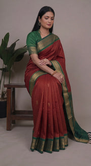 Aryamati - आर्यमति (Premium Handloom Gadwal Silk Cotton)