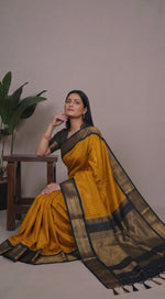 Load image into Gallery viewer, Begada - ಬೇಗಡಾ (Premium Handloom Gadwal Silk Cotton)
