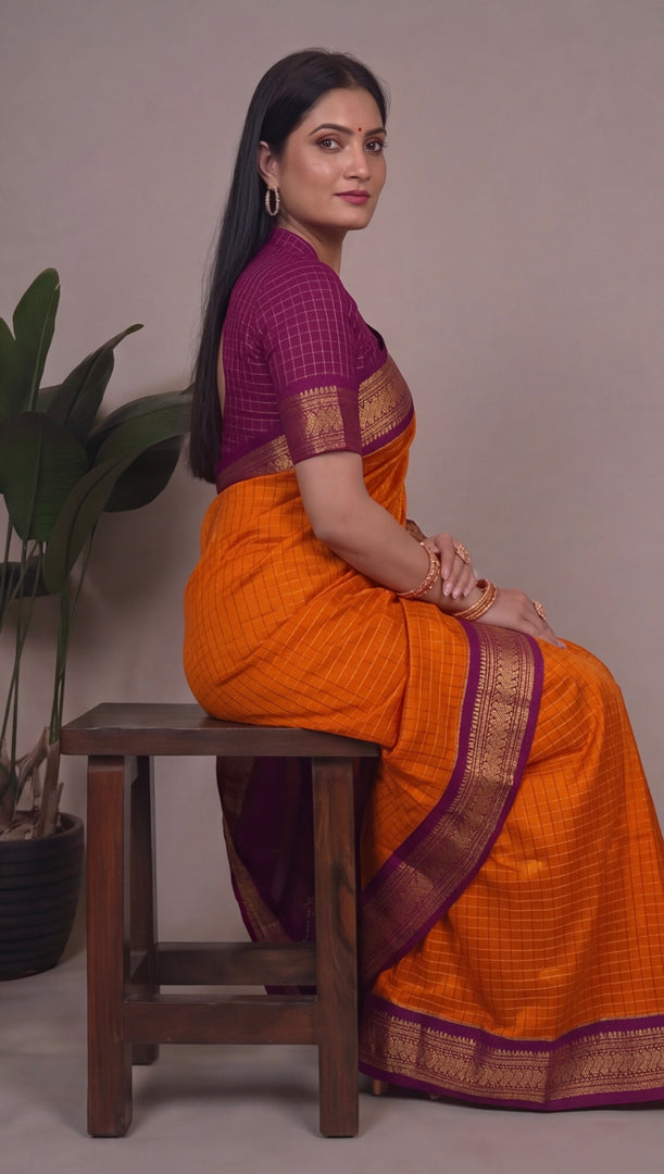 Bhavapriya - ഭവപ്രിയ (Premium Handloom Gadwal Silk Cotton)