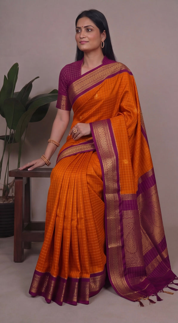 Bhavapriya - ഭവപ്രിയ (Premium Handloom Gadwal Silk Cotton)