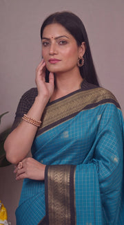 Brindavani - बृंदावनी (Premium Handloom Gadwal Silk Cotton)
