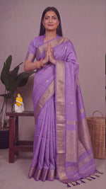 Load image into Gallery viewer, Devipriya - దేవిప్రియ (Rare Colour Handloom Gadwal Silk Cotton)