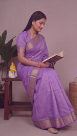 Load image into Gallery viewer, Devipriya - దేవిప్రియ (Rare Colour Handloom Gadwal Silk Cotton)