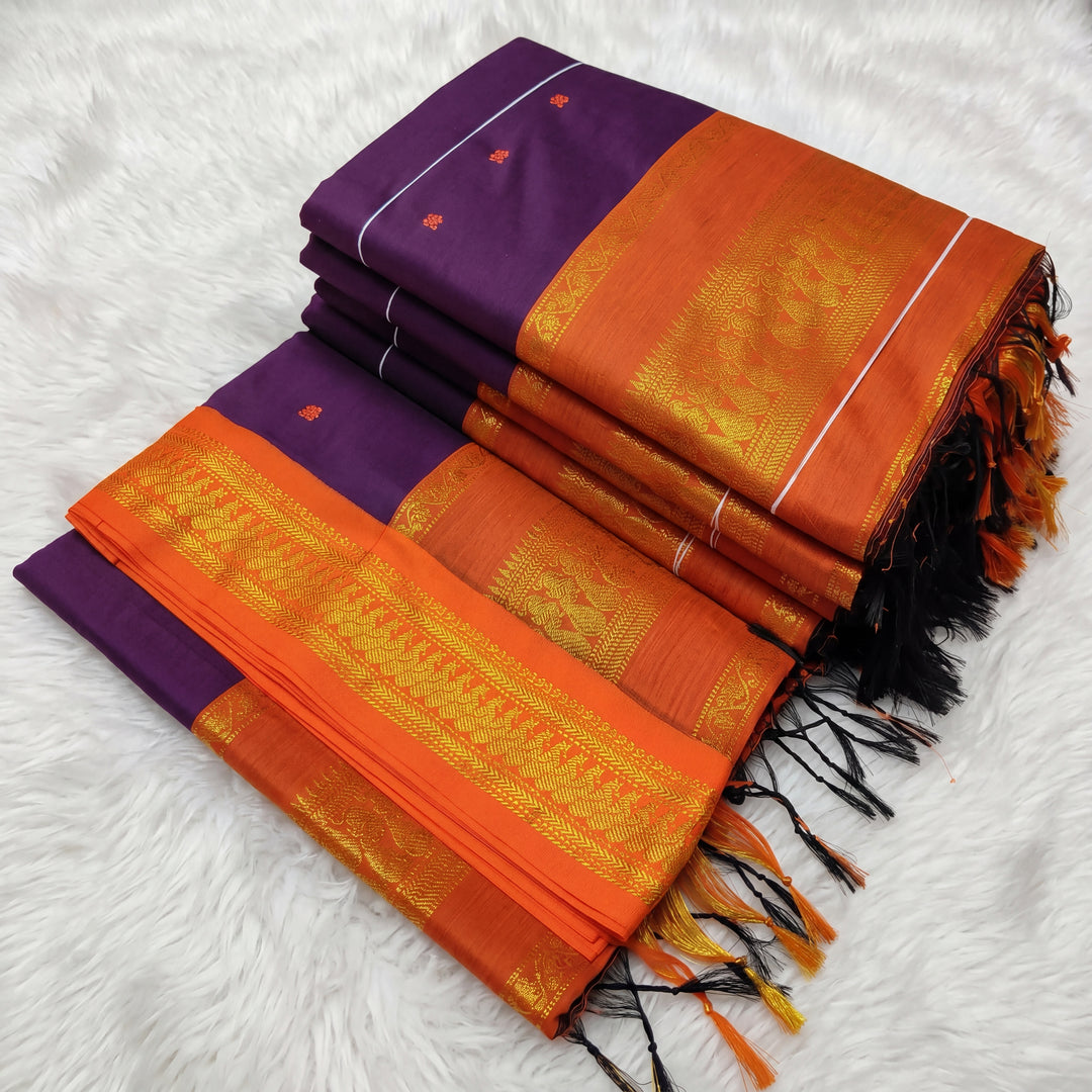 Subhiksha - ಸುಭಿಕ್ಷಾ  (Rare Colour Combo Handloom Gadwal Silk Cotton)
