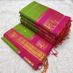 Load image into Gallery viewer, Nattai - நட்டை (Rare Colour Combo Handloom Gadwal Silk Cotton)