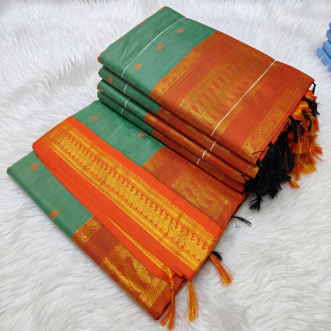 Alankari - அலங்காரி (Rare Colour Combo Handloom Gadwal Silk Cotton)