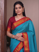 Load image into Gallery viewer, Nisa - ನಿಸಾ (Premium Handloom Checked Gadwal Silk Cotton)