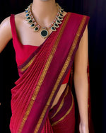 Load image into Gallery viewer, Vardhini - వర్ధిని(Premium Handloom Checked Gadwal Silk Cotton)