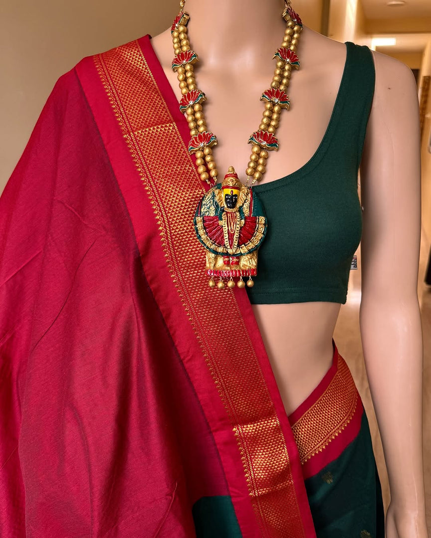 Dhanya - ധന്യ (Premium Handloom Gadwal Silk Cotton)