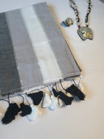 Load image into Gallery viewer, Grey Rainbow (Premium Khadi Handloom Cotton)
