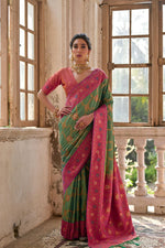 Load image into Gallery viewer, Singhara (Premium Banarasi Silk)

