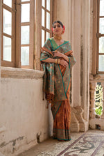 Load image into Gallery viewer, Singhara (Premium Banarasi Silk)
