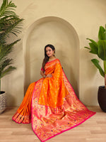 Load image into Gallery viewer, Aanchal (Premium Banarasi Paithani Silk)
