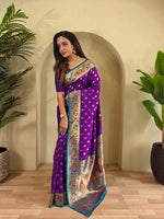 Load image into Gallery viewer, Aanchal (Premium Banarasi Paithani Silk)

