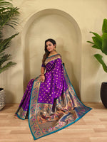 Load image into Gallery viewer, Aanchal (Premium Banarasi Paithani Silk)
