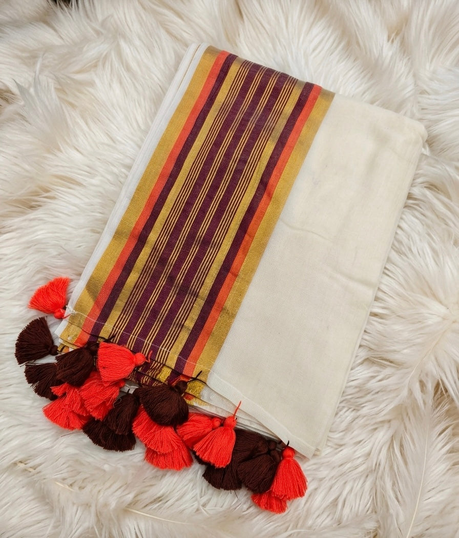 Gowri - ഗൗരി (Premium 120 Count Kerala Onam Mul Cotton)