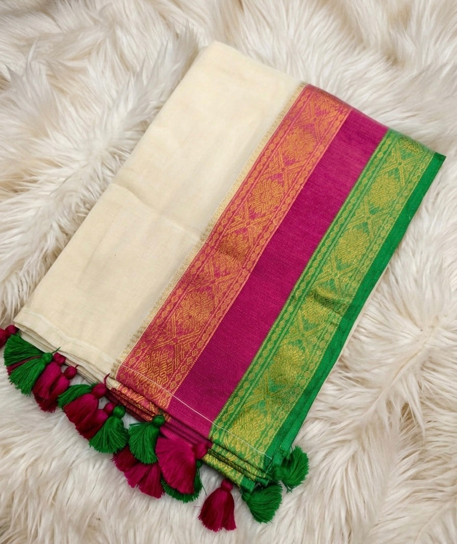 Huseni - ഹുസെനി (Premium 120 Count Kerala Onam Mul Cotton)