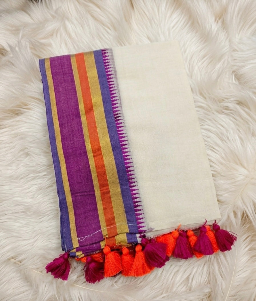 Jonpuri - ജോൺപുരി (Premium 120 Count Kerala Onam Mul Cotton)