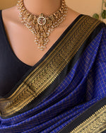 Load image into Gallery viewer, Dhivya - दिव्या (Premium Checked Handloom Gadwal Silk Cotton)