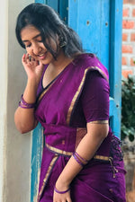 Load image into Gallery viewer, Sujatha - സുജാത (Premium Maheswari Silk Cotton)
