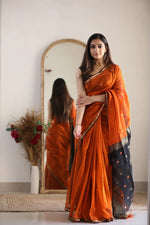 Load image into Gallery viewer, Amrita - अमृता (Premium Maheswari Silk Cotton)
