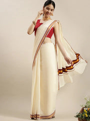 Vanaja - വനജ (Traditional Onam Kasavu Saree)