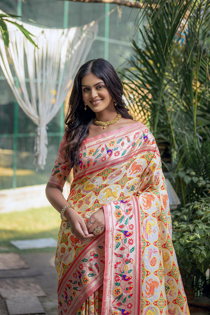 Banarasi Silk Paithani Patola (Premium Quality Soft Silk)