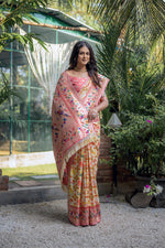 Load image into Gallery viewer, Banarasi Silk Paithani Patola (Premium Quality Soft Silk)