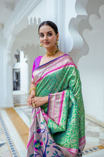 Load image into Gallery viewer, Dramatic Green (Premium Quality Silk)
