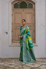 Load image into Gallery viewer, Multi-Colour  Banarasi Silk (Premium Quality Soft Silk)
