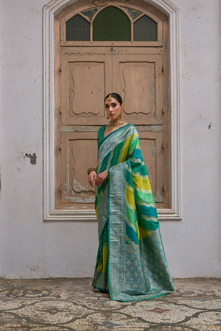 Multi-Colour  Banarasi Silk (Premium Quality Soft Silk)