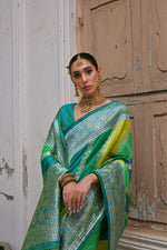 Load image into Gallery viewer, Multi-Colour  Banarasi Silk (Premium Quality Soft Silk)