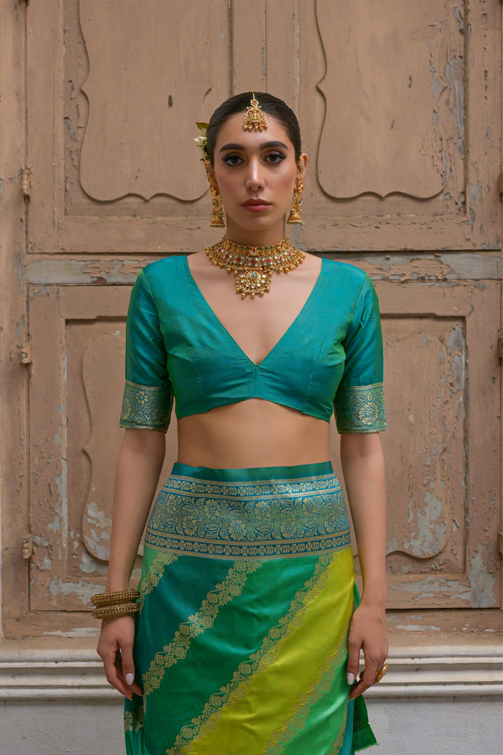 Multi-Colour  Banarasi Silk (Premium Quality Soft Silk)