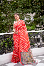 Load image into Gallery viewer, Tussar Silk Leriya (Premium Quality Soft Silk)