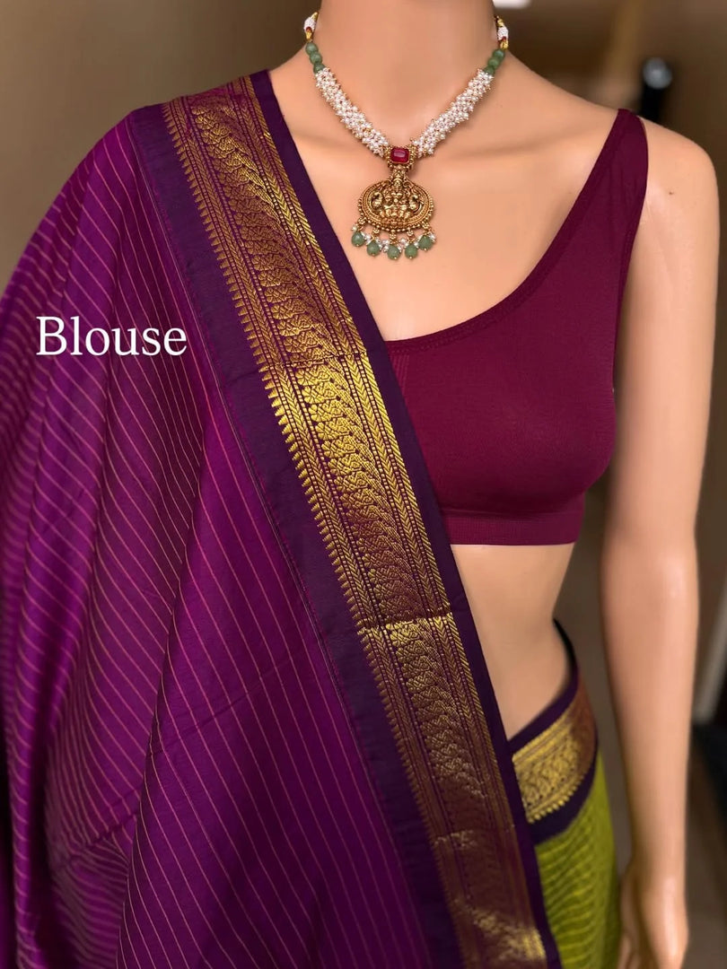 Sulabhika - ಸುಲಭಿಕಾ(Premium Handloom Checked Gadwal Silk Cotton)