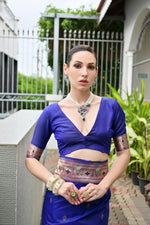 Load image into Gallery viewer, Banarasi Silk Paithani (Premium Banarasi Paithani Silk)