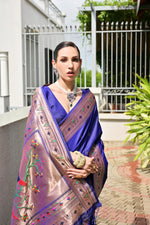 Load image into Gallery viewer, Banarasi Silk Paithani (Premium Banarasi Paithani Silk)