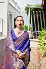 Load image into Gallery viewer, Banarasi Silk Paithani (Premium Banarasi Paithani Silk)