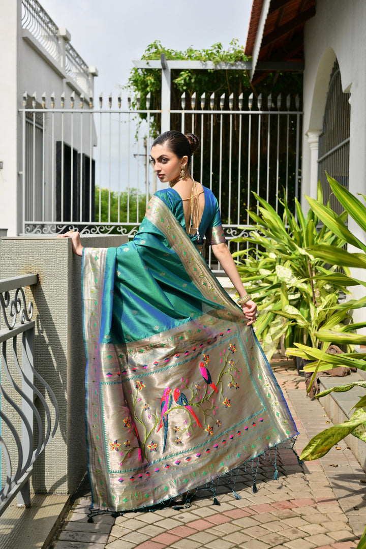 Banarasi Silk Paithani (Premium Banarasi Paithani Silk)