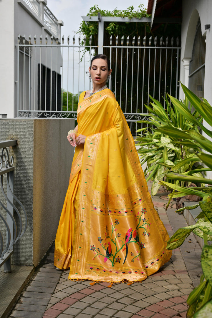 Banarasi Silk Paithani (Premium Banarasi Paithani Silk)