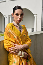 Load image into Gallery viewer, Banarasi Silk Paithani (Premium Banarasi Paithani Silk)