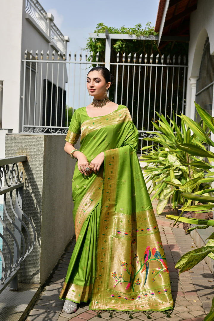 Banarasi Silk Paithani (Premium Banarasi Paithani Silk)