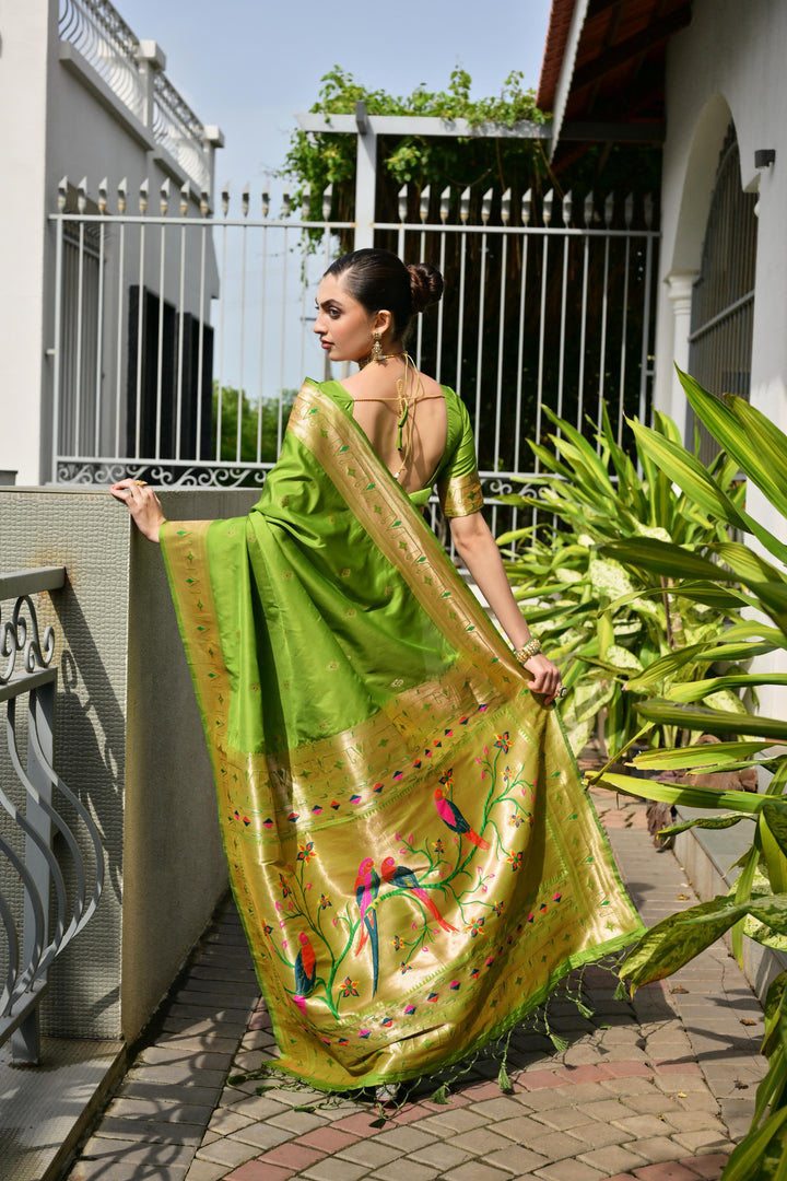 Banarasi Silk Paithani (Premium Banarasi Paithani Silk)