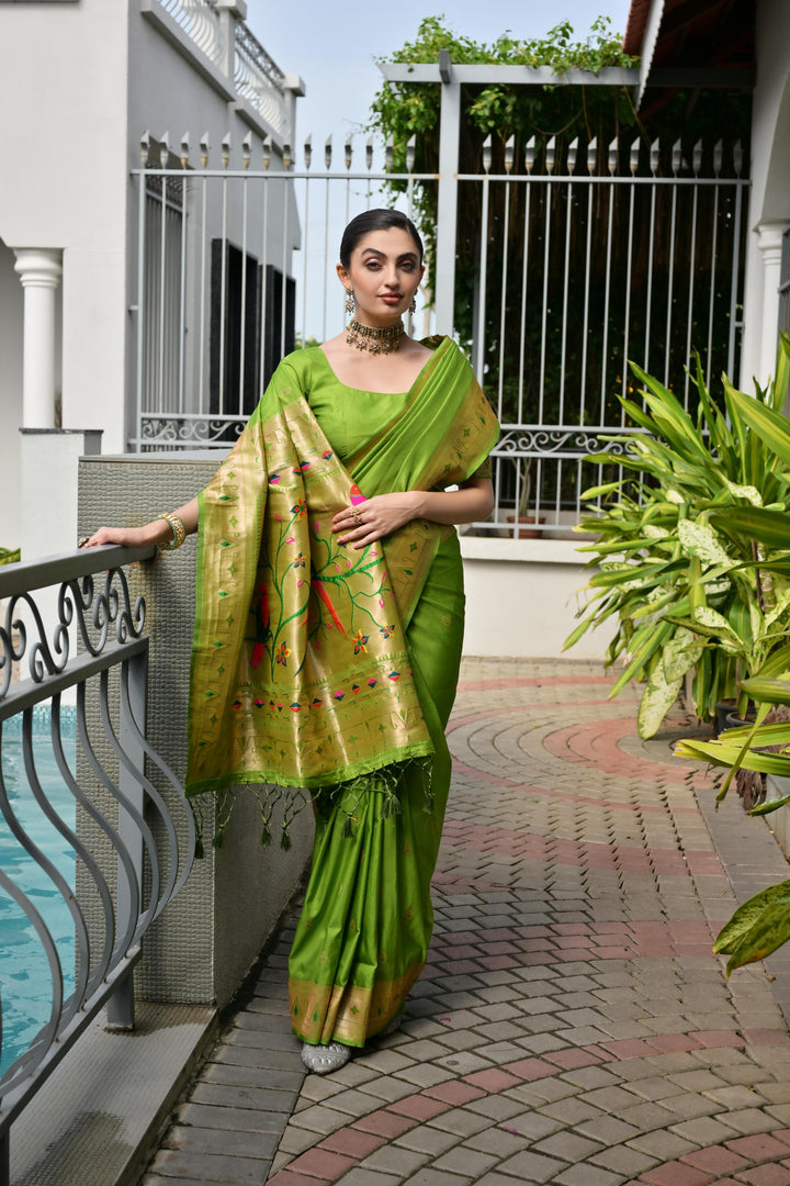 Banarasi Silk Paithani (Premium Banarasi Paithani Silk)