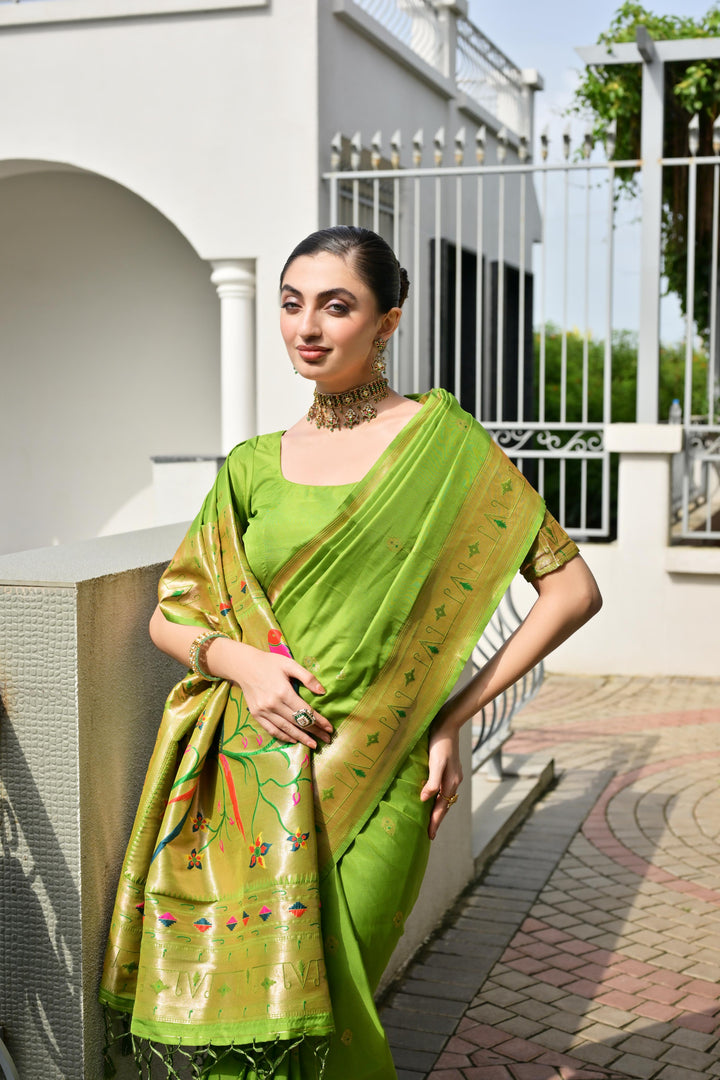 Banarasi Silk Paithani (Premium Banarasi Paithani Silk)