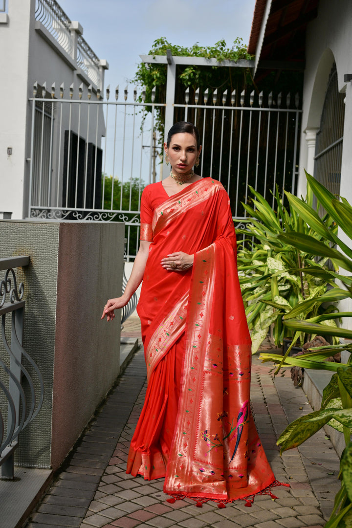 Banarasi Silk Paithani (Premium Banarasi Paithani Silk)