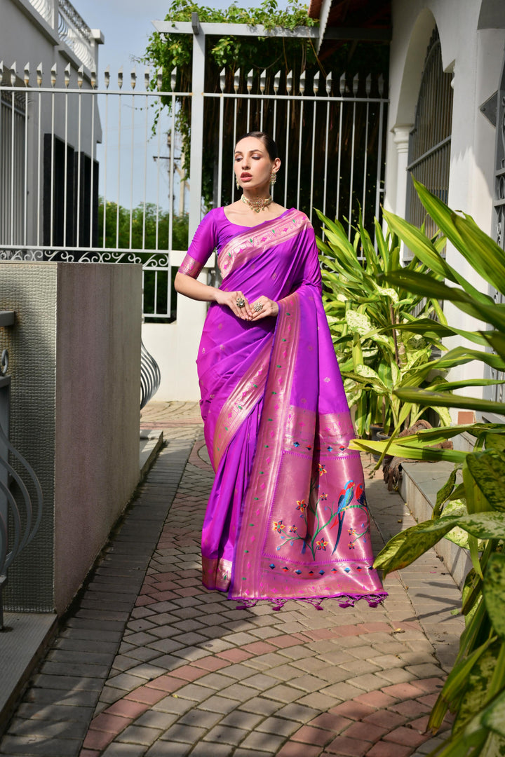 Banarasi Silk Paithani (Premium Banarasi Paithani Silk)