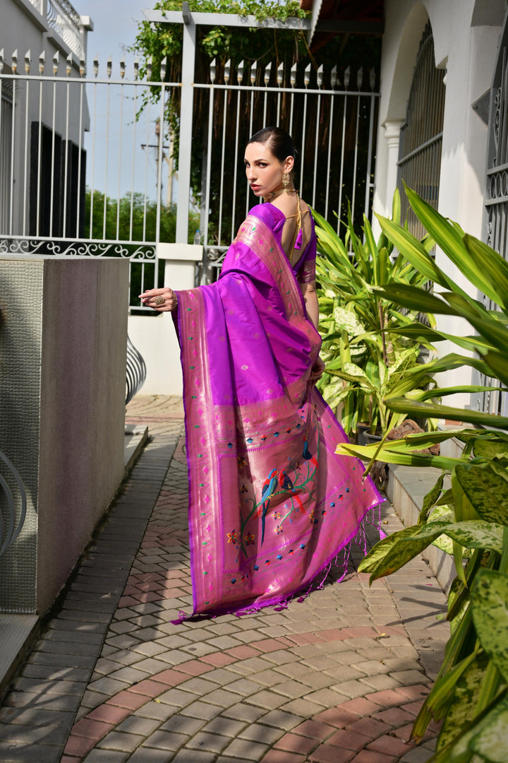 Banarasi Silk Paithani (Premium Banarasi Paithani Silk)