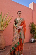 Load image into Gallery viewer, Banarasi Silk Paithani (Premium Quality Soft Silk)
