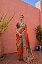 Load image into Gallery viewer, Banarasi Silk Paithani (Premium Quality Soft Silk)